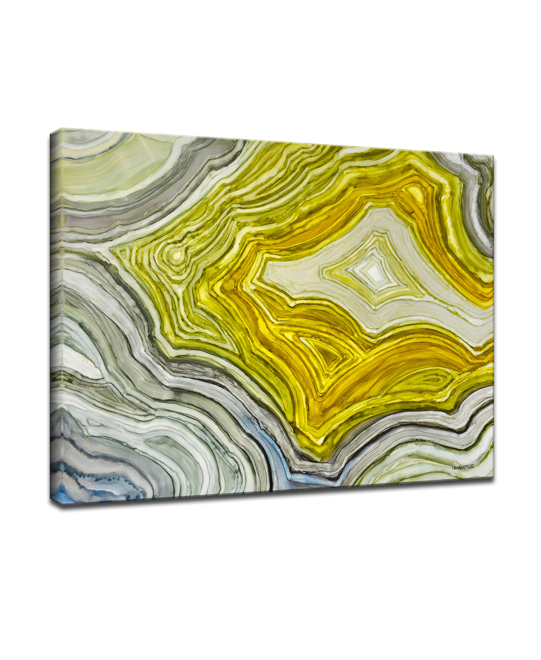 'Warm Agate' Wrapped Canvas Wall Art