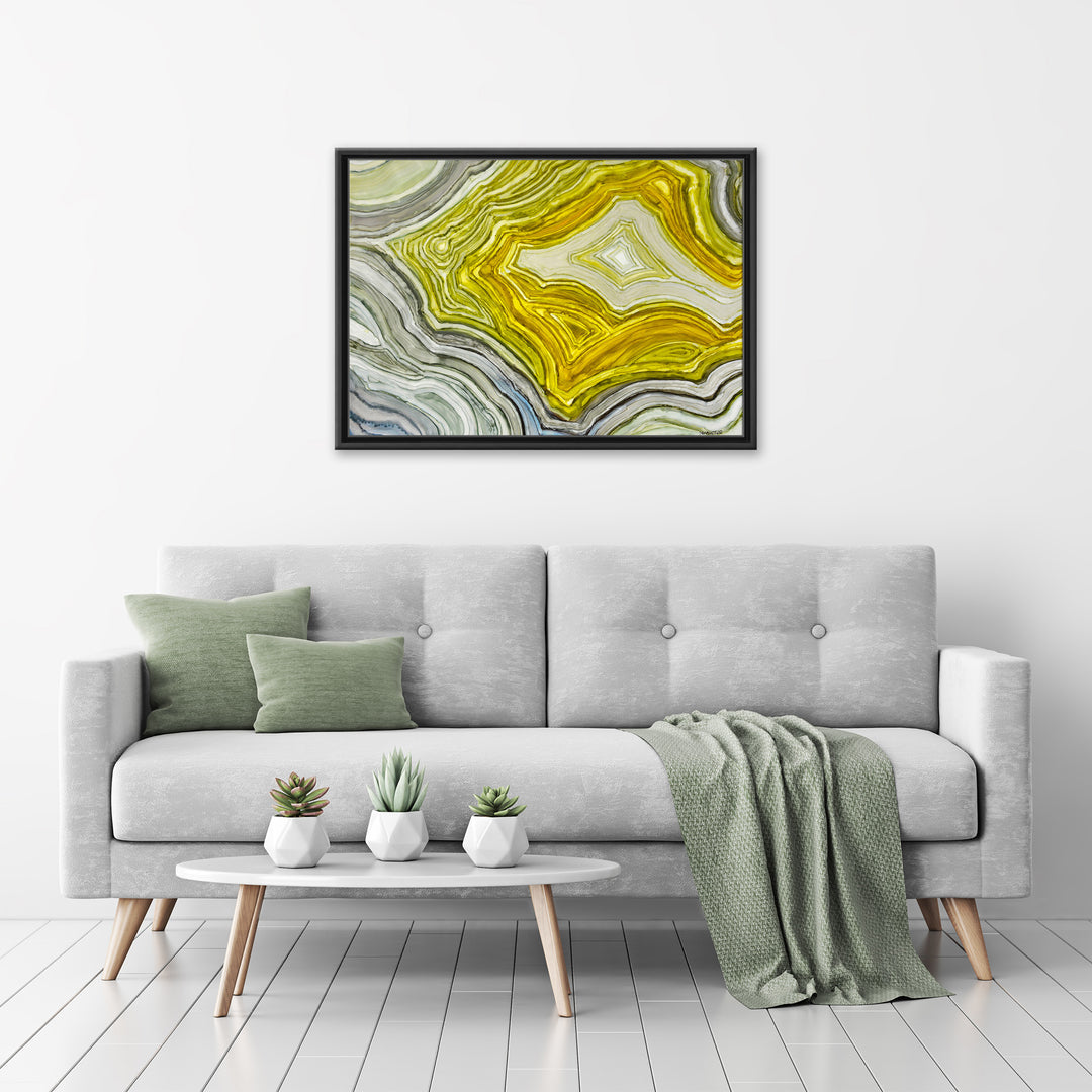 Warm Agate Framed Canvas Wall Art