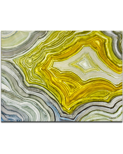 'Warm Agate' Wrapped Canvas Wall Art