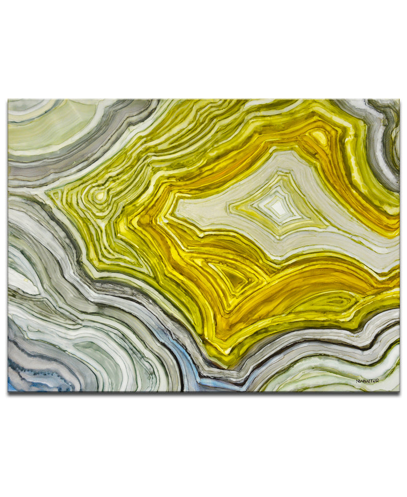 'Warm Agate' Wrapped Canvas Wall Art