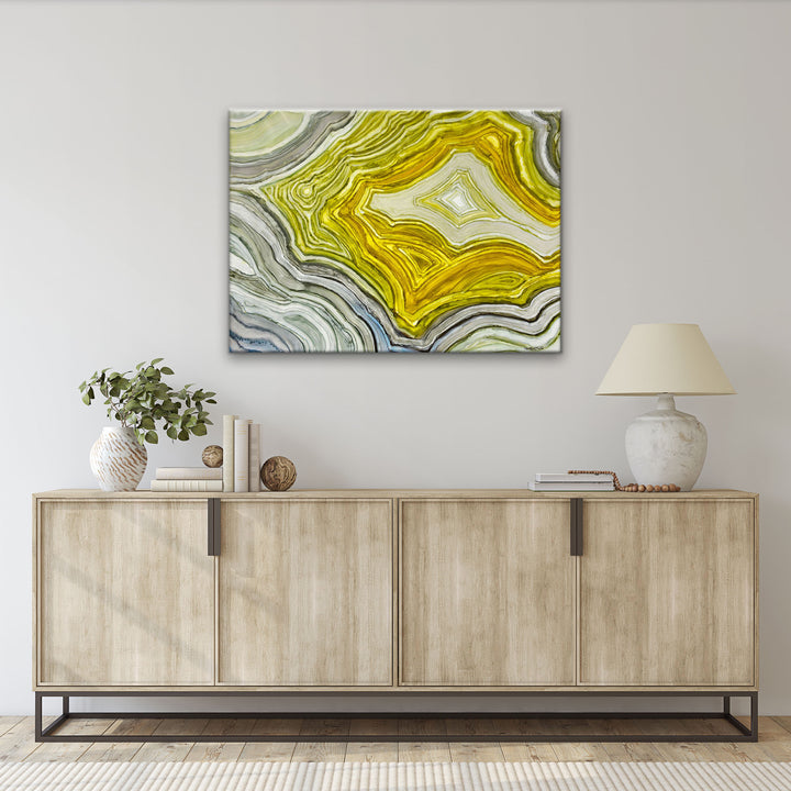 'Warm Agate' Wrapped Canvas Wall Art