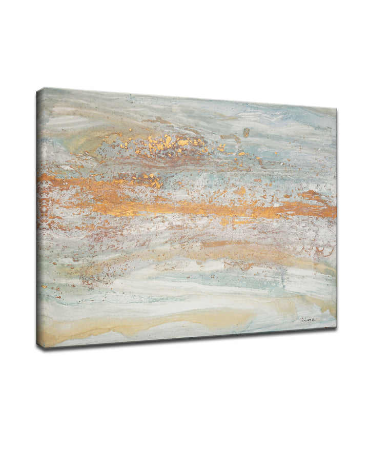 'Flecks of Gold' Wrapped Canvas Wall Art
