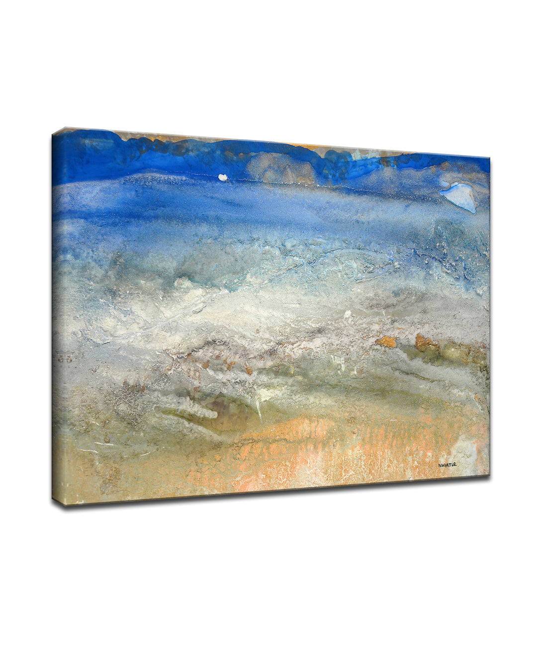 'Diamond Shores' Wrapped Canvas Wall Art
