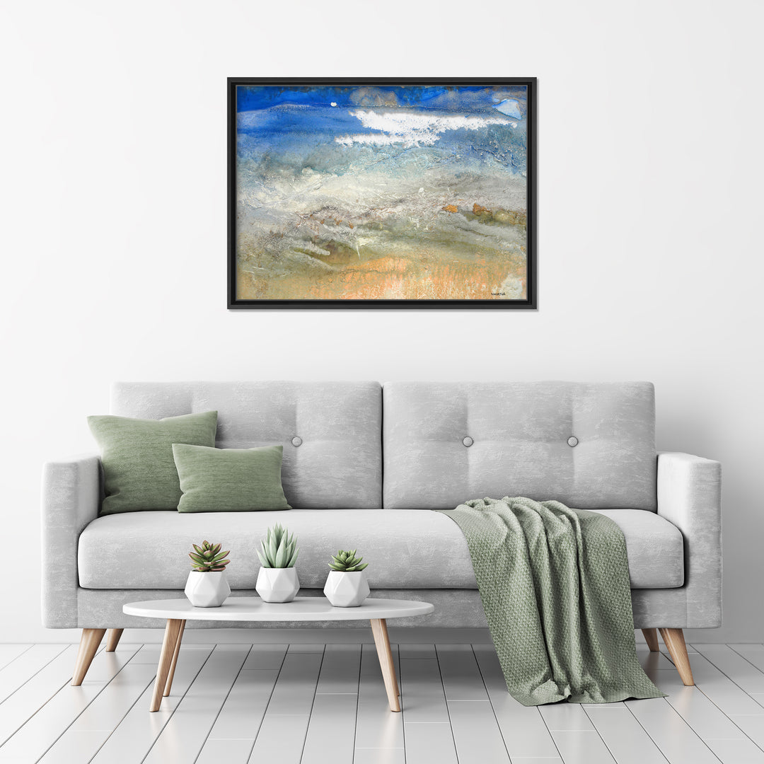 Diamond Shores Framed Canvas Wall Art