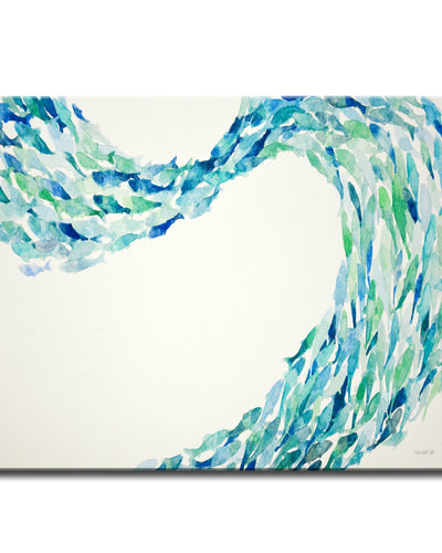 'Flow' Wrapped Canvas Wall Art