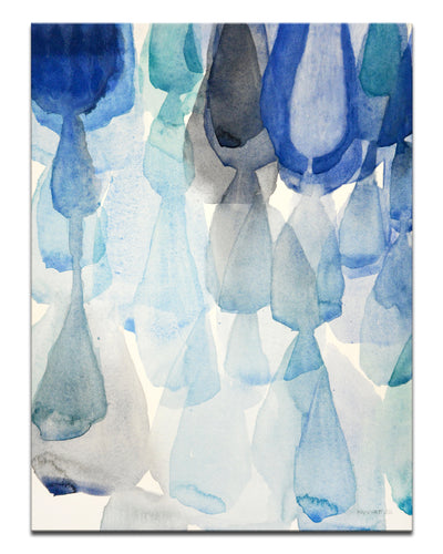 'Down Pour' Wrapped Canvas Wall Art