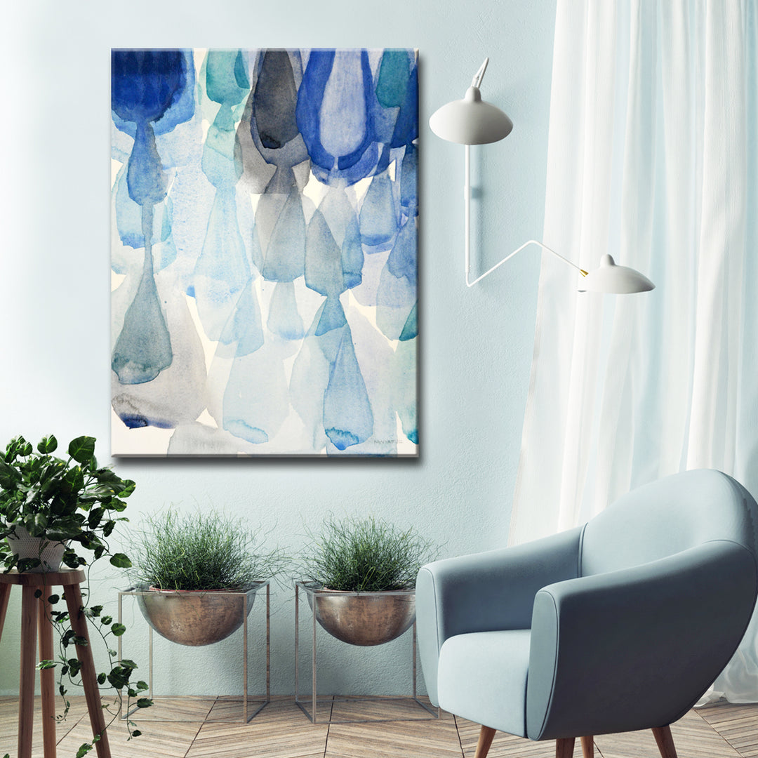 'Down Pour' Wrapped Canvas Wall Art