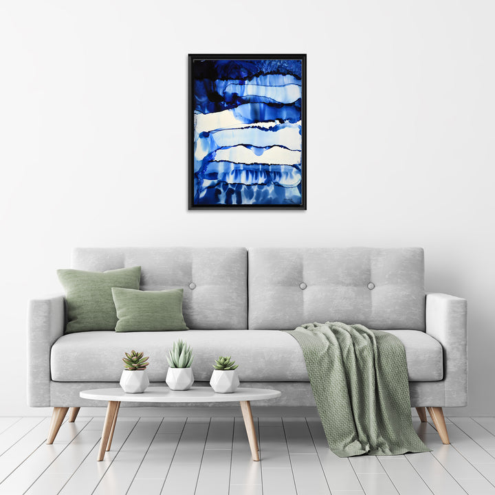 Cooling Fire Framed Canvas Wall Art