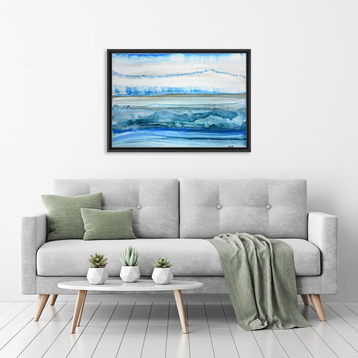 Frigid Morning Framed Canvas Wall Art
