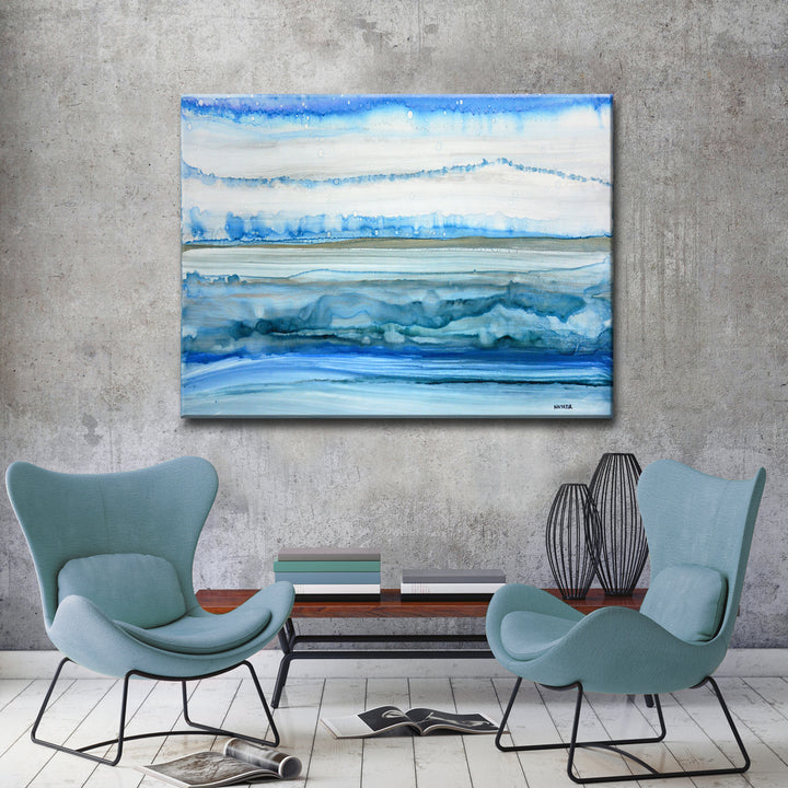 'Frigid Morning' Wrapped Canvas Wall Art