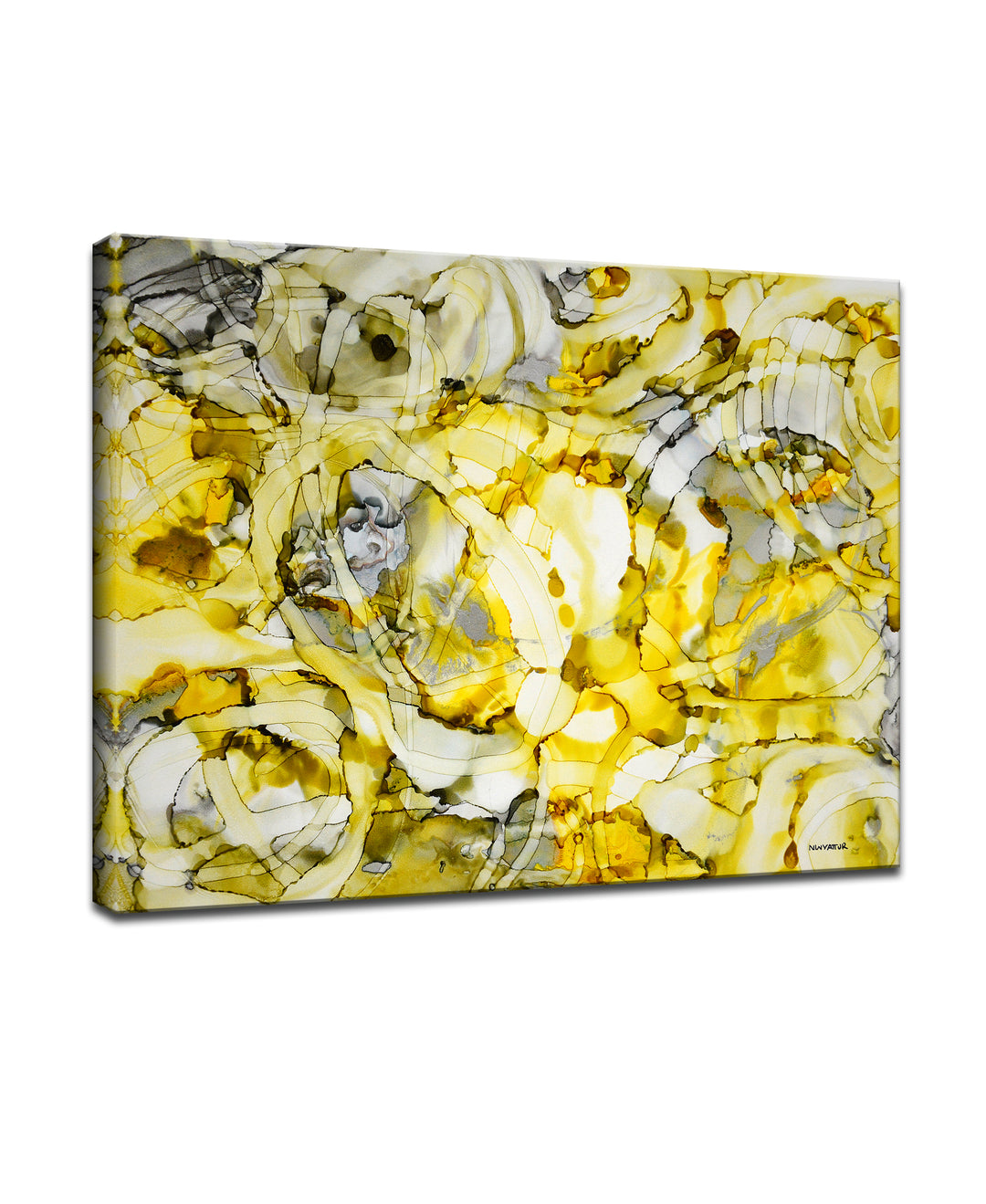 'Moon and Stars' Wrapped Canvas Wall Art