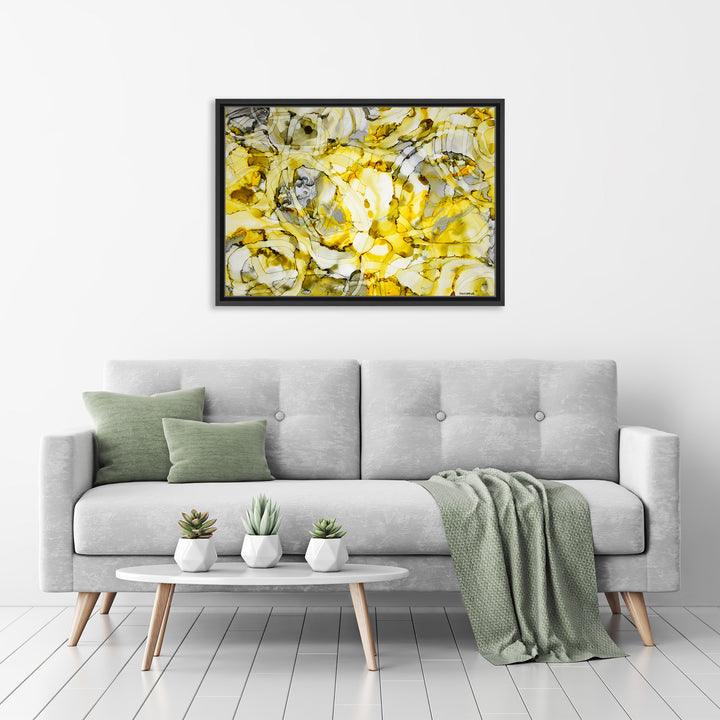 Moon and Stars Framed Canvas Wall Art