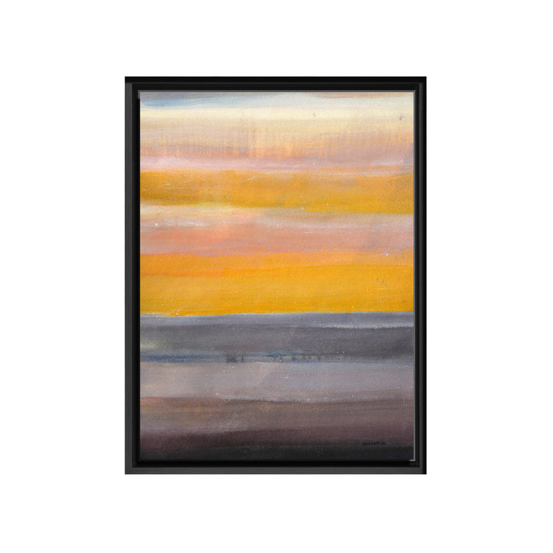 Desert Sunset Framed Canvas Wall Art