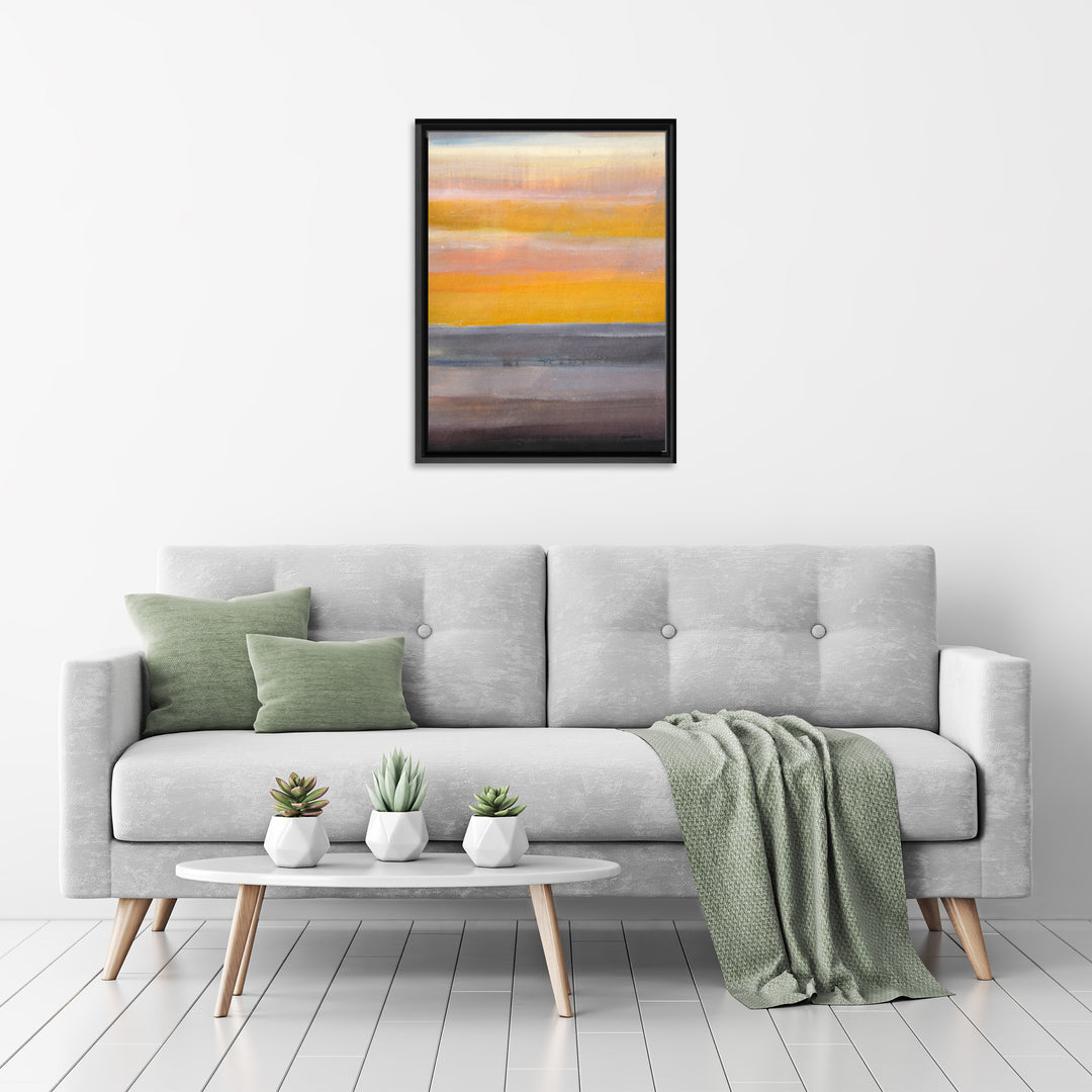 Desert Sunset Framed Canvas Wall Art