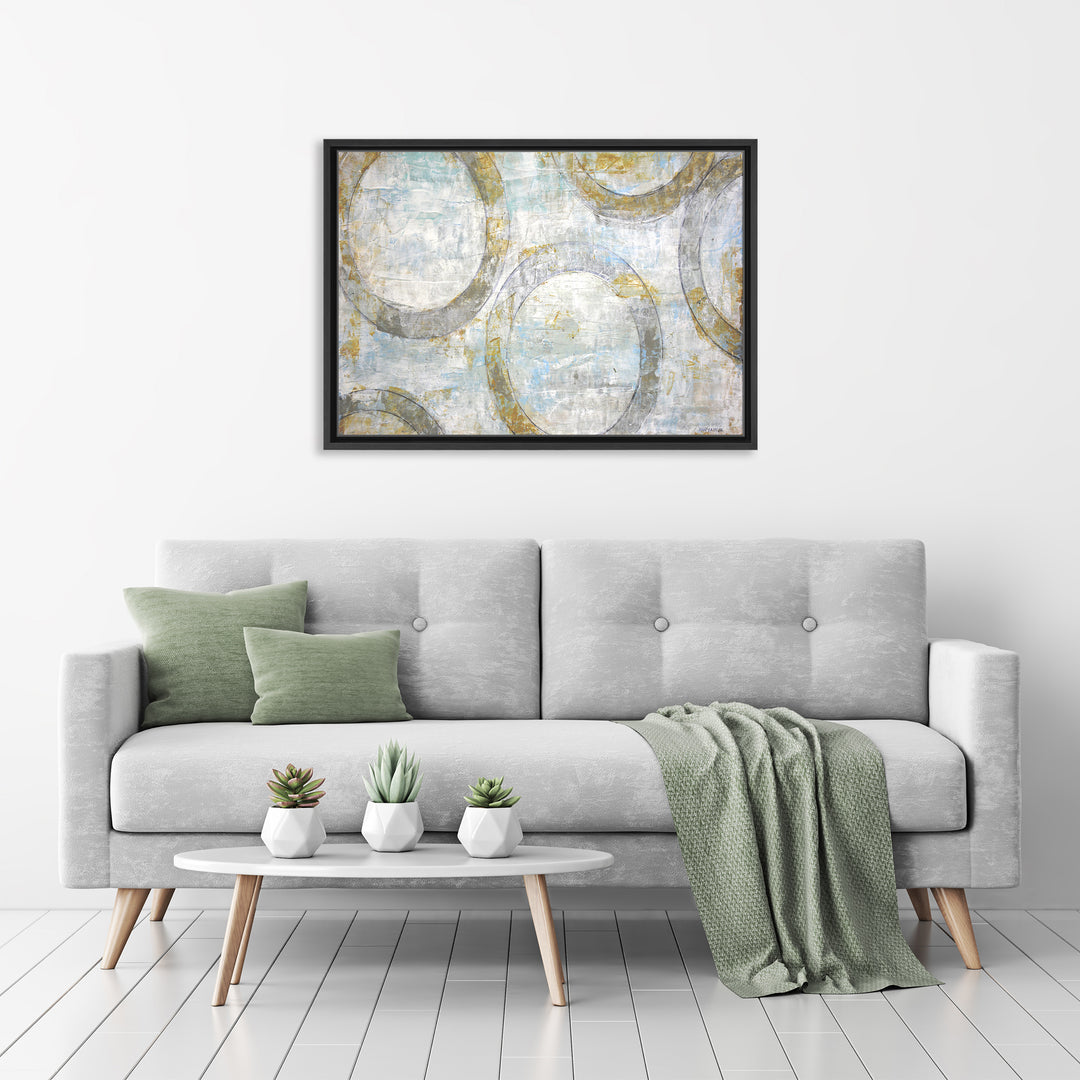 Simple Balance II Framed Canvas Wall Art