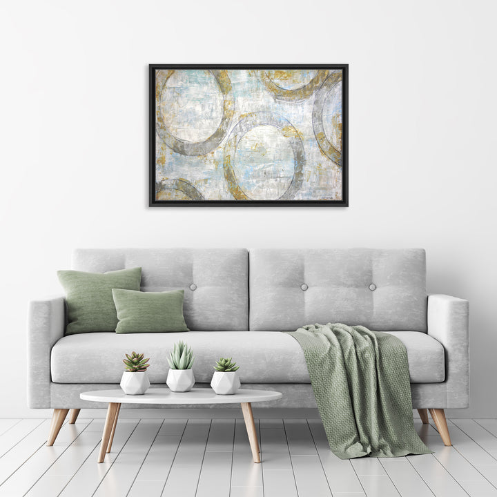 Simple Balance II Framed Canvas Wall Art