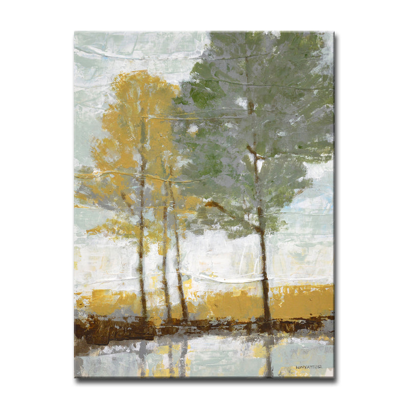 'Lakeside View II' Wrapped Canvas Wall Art