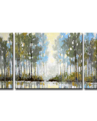 'Lakeside View No. 3' Wrapped Canvas Wall Art