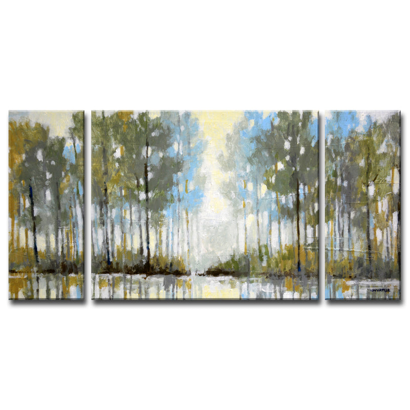 'Lakeside View III' Wrapped Canvas Wall Art