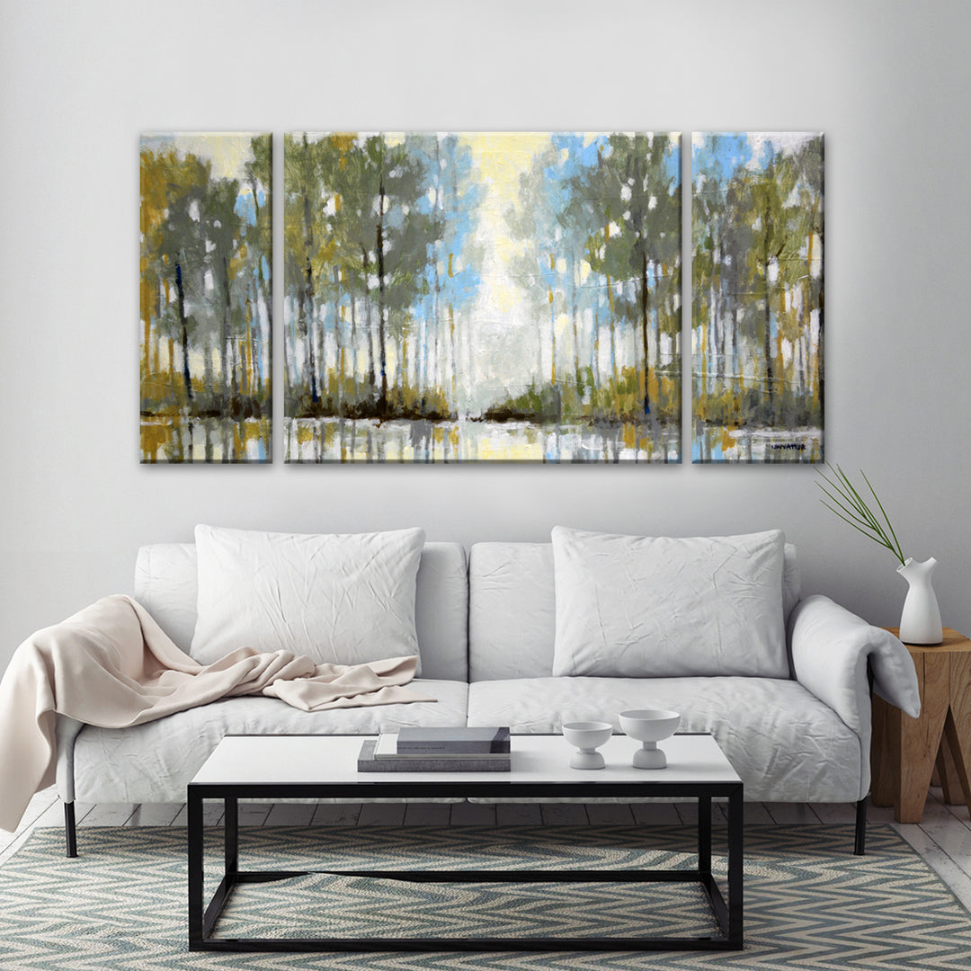 'Lakeside View III' Wrapped Canvas Wall Art