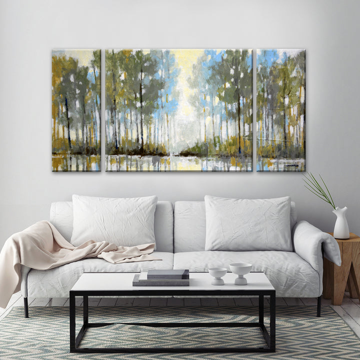 'Lakeside View III' Wrapped Canvas Wall Art