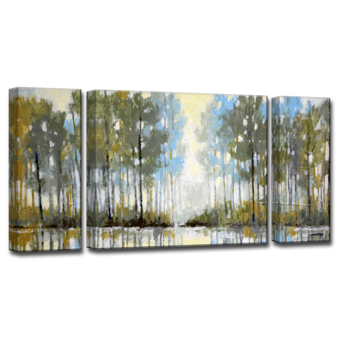 'Lakeside View III' Wrapped Canvas Wall Art