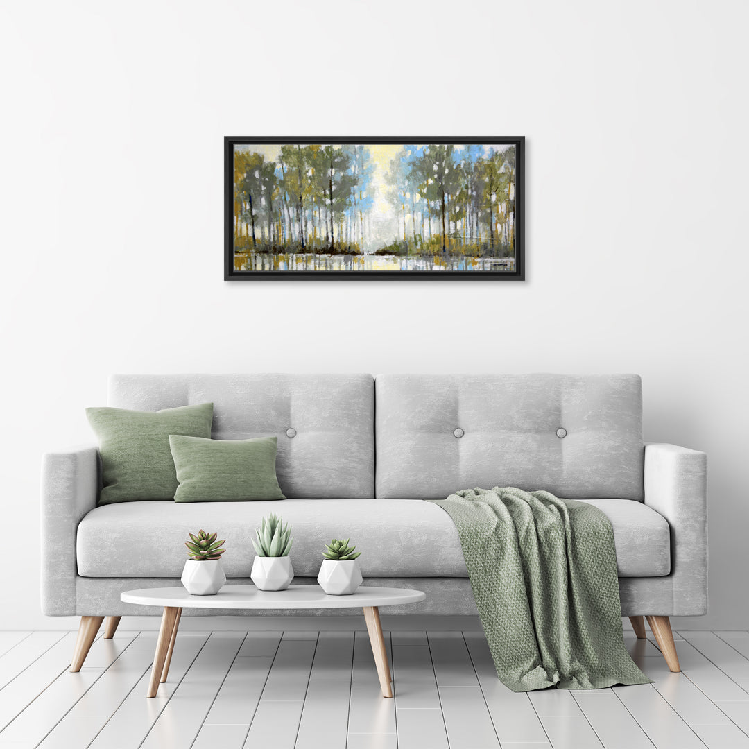 Lakeside View III Framed Canvas Wall Art