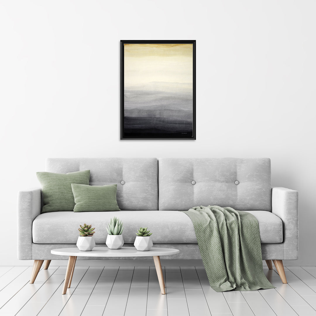 Shades of Grey Framed Canvas Wall Art
