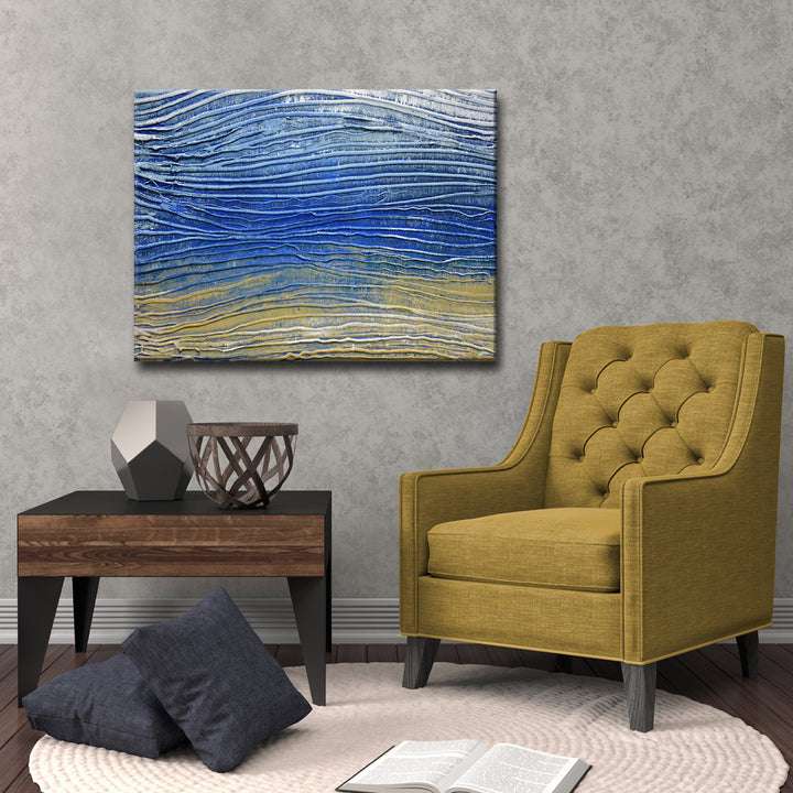 'Desert Midnight Calm' Wrapped Canvas Wall Art