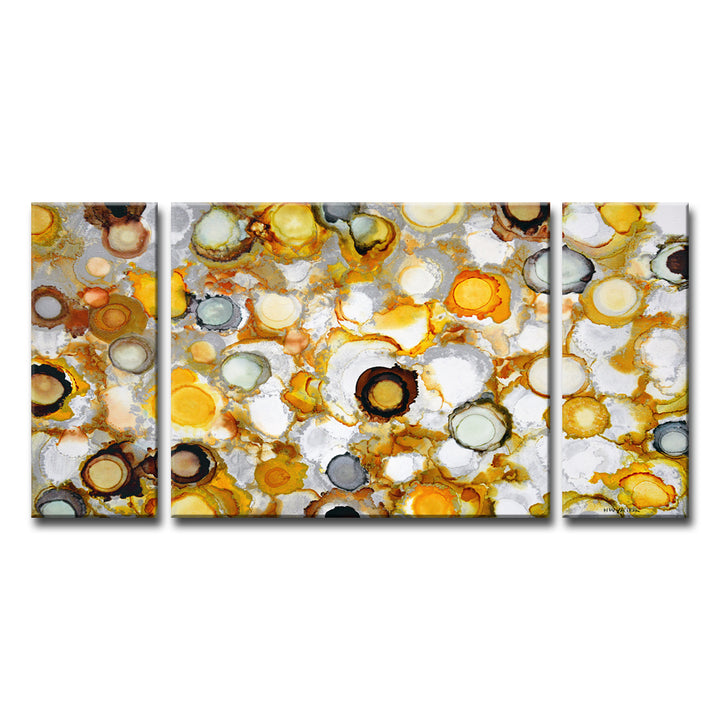 'Sundrops' 3-Piece Wrapped Canvas Wall Art Set