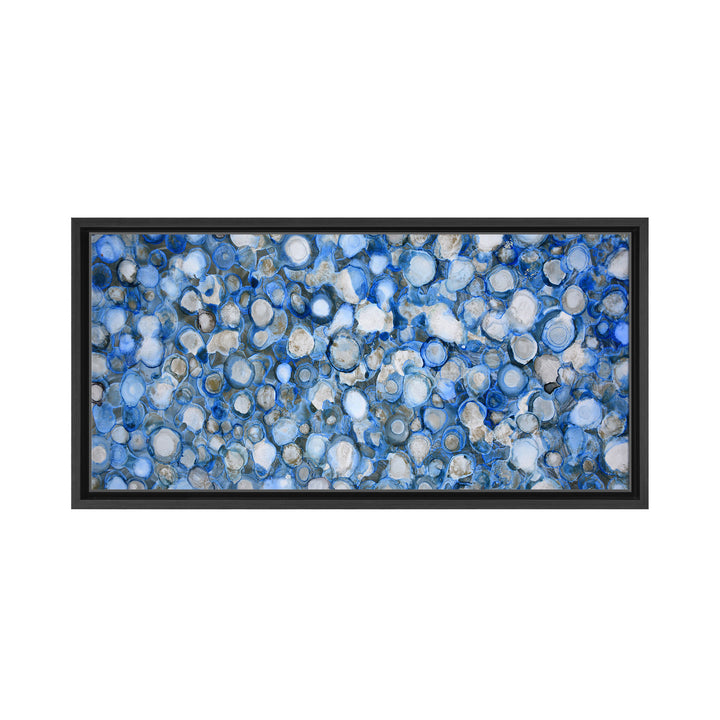 Arctic River Stones Framed Canvas Wall Art