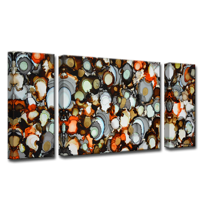 'Copper, Iron, Jade' Wrapped Canvas Wall Art