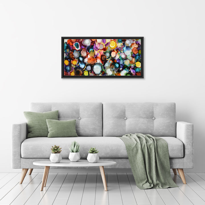 Festive Jewels Framed Canvas Wall Art