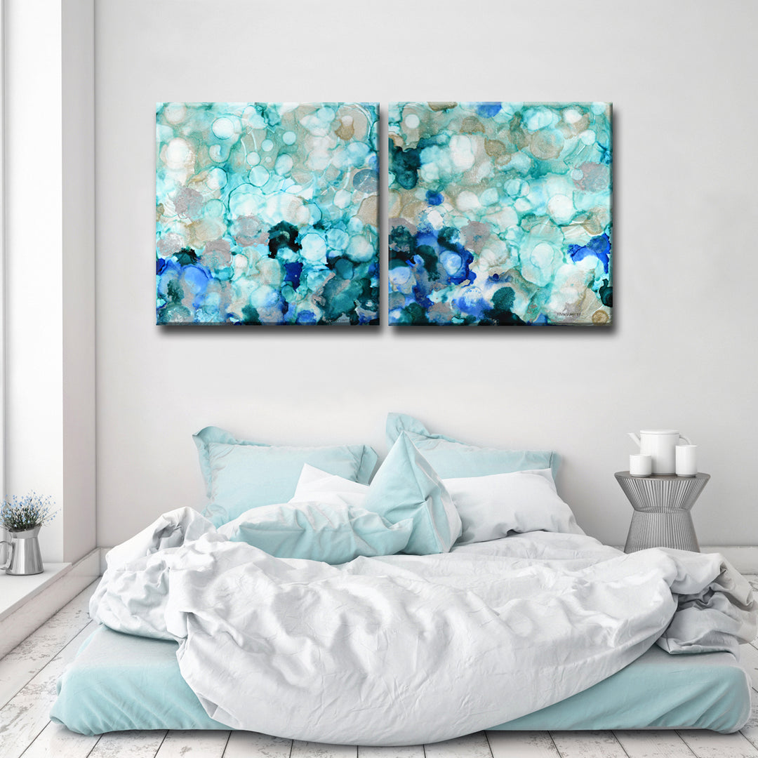 Mermaid Pearls I/II' Wrapped Canvas Wall Art