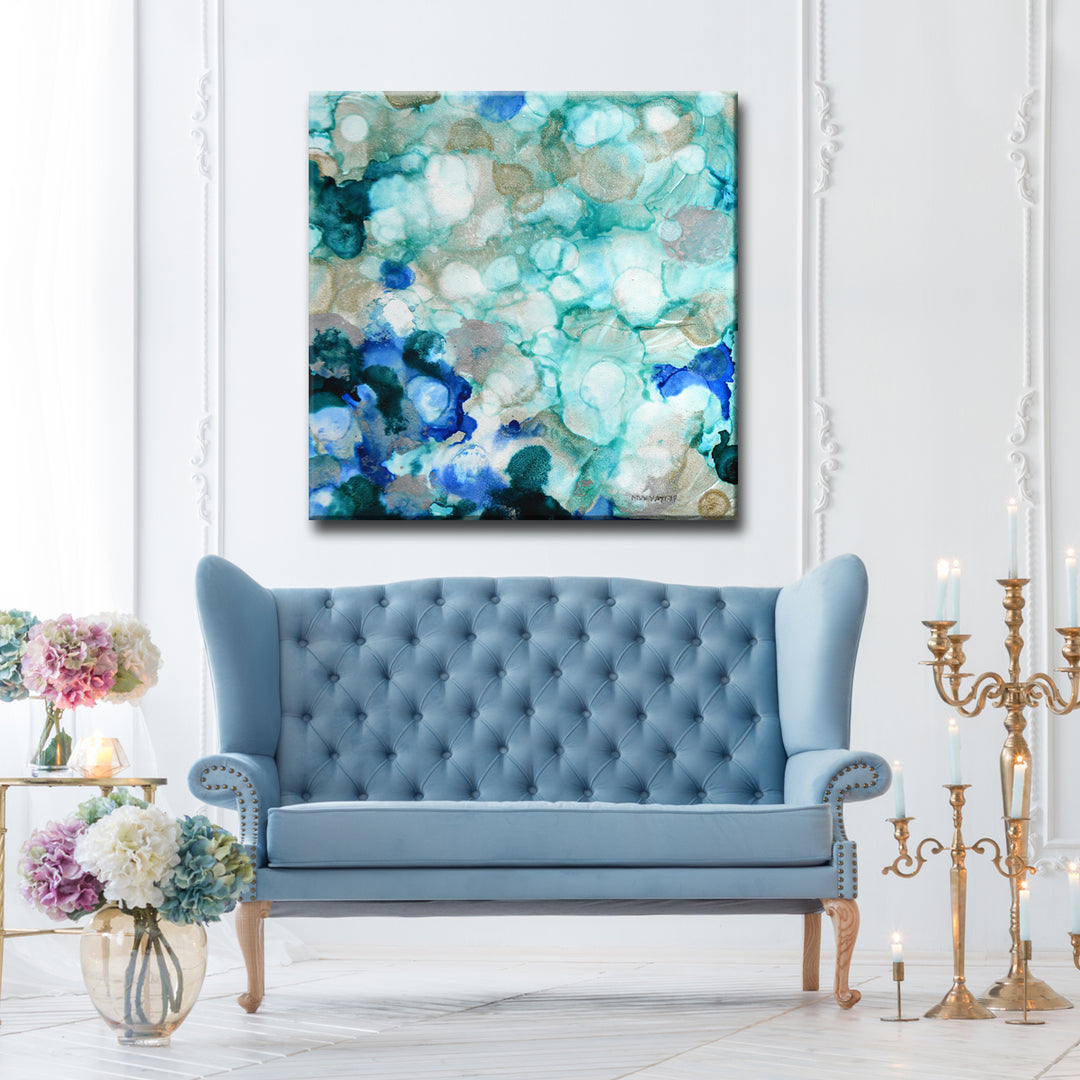 'Mermaid Pearls I' Wrapped Canvas Wall Art