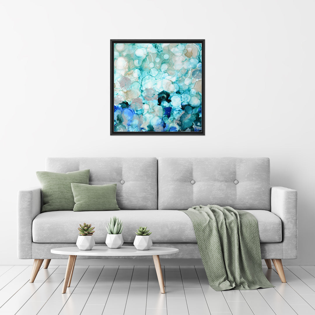 Mermaid Pearls II Framed Canvas Wall Art