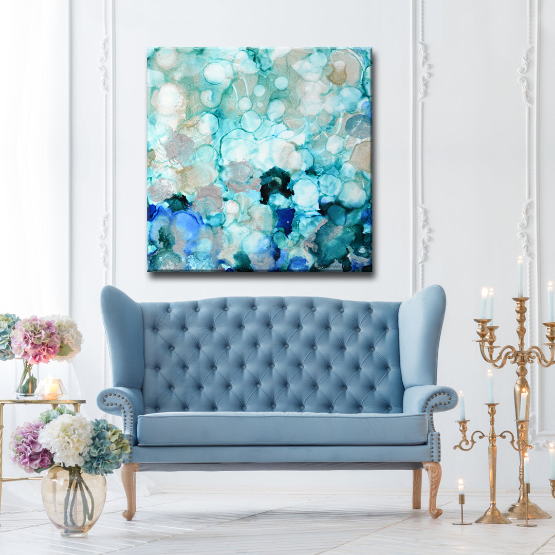 'Mermaid Pearls II' Wrapped Canvas Wall Art