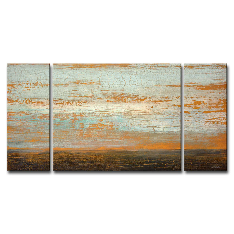 'Desert Flats' 3 Piece Wrapped Canvas Wall Art Set