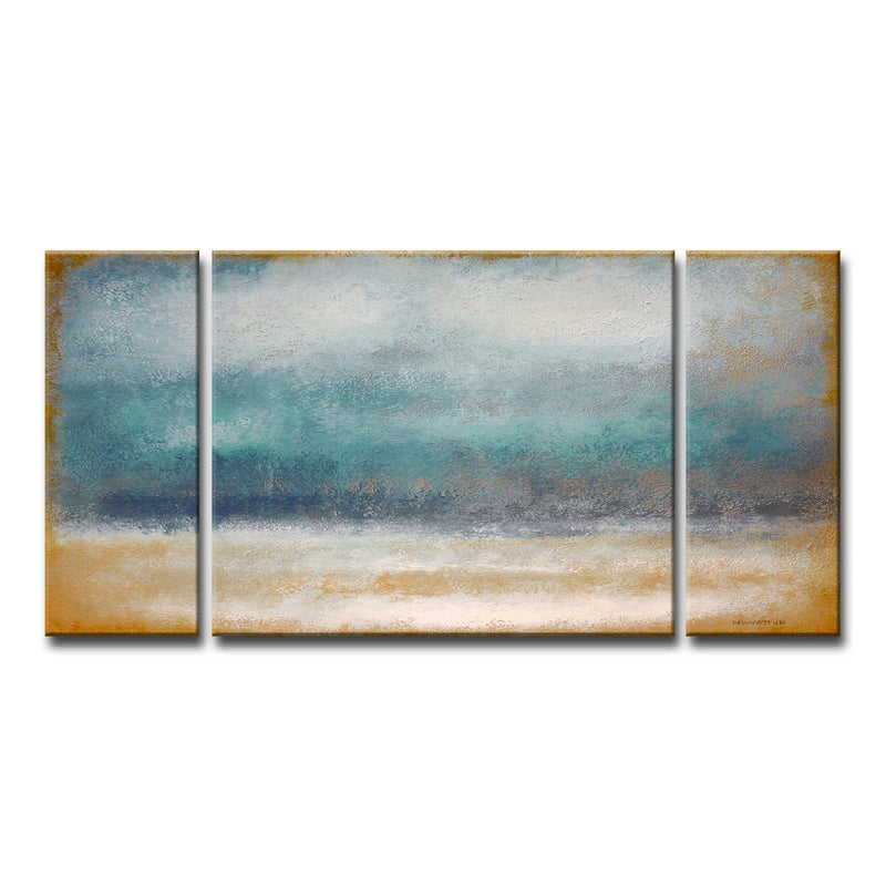 'Tempest' 3 Piece Wrapped Canvas Wall Art Set