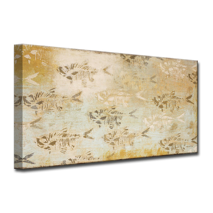 'Fossilized School' Wrapped Canvas Wall Art