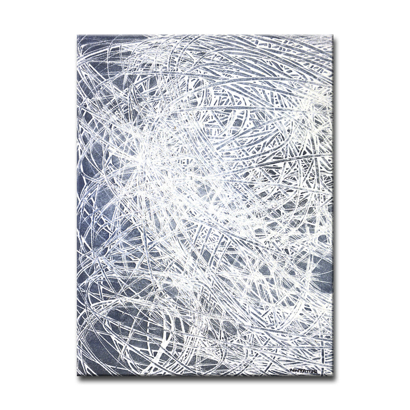 'Denim Threads I' Wrapped Canvas Wall Art