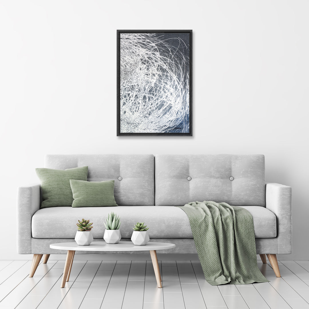 Denim Threads II Framed Canvas Wall Art