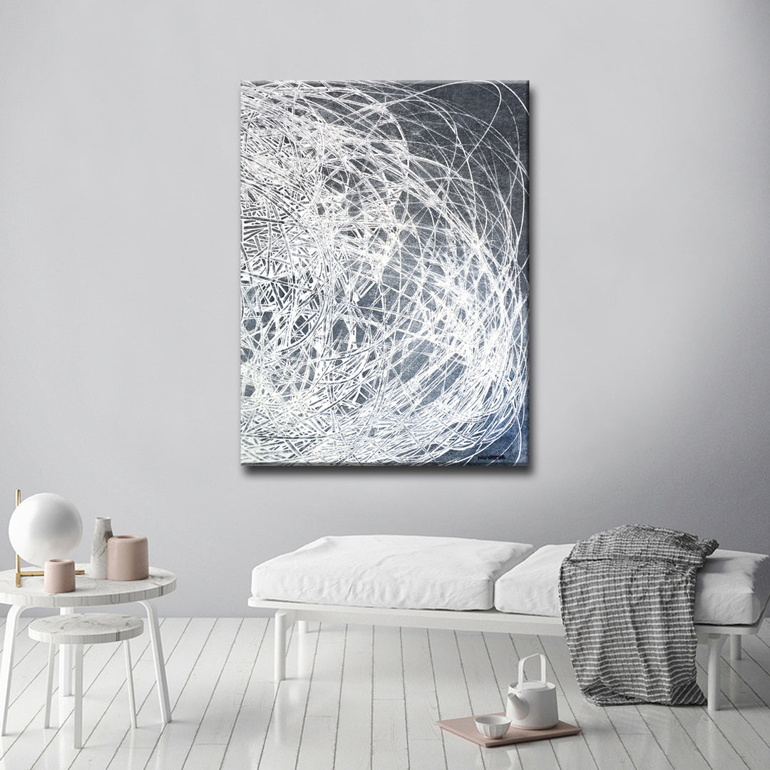 'Denim Threads II' Wrapped Canvas Wall Art