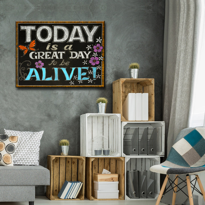 Slate Inspired I' Wrapped Canvas Wall Art