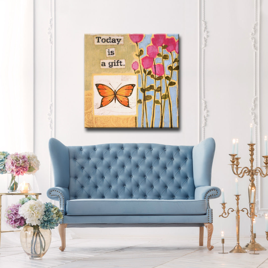 Happy Thoughts I' Wrapped Canvas Wall Art