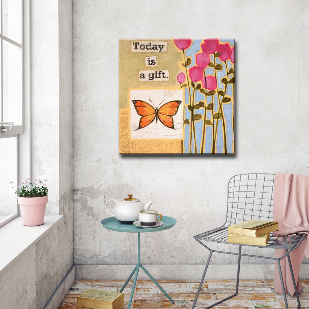 Happy Thoughts I' Wrapped Canvas Wall Art