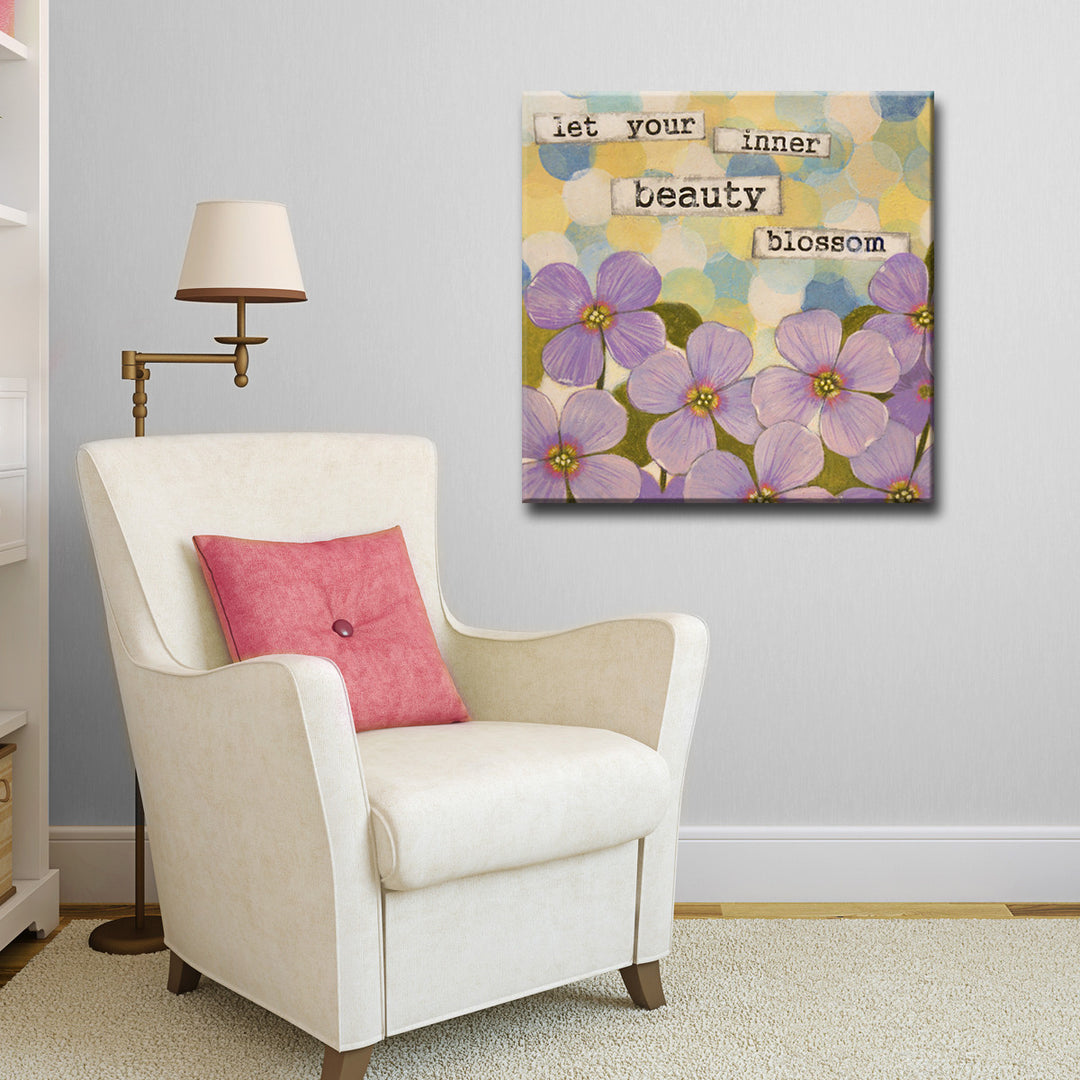 'Affirmation I' Wrapped Canvas Wall Art