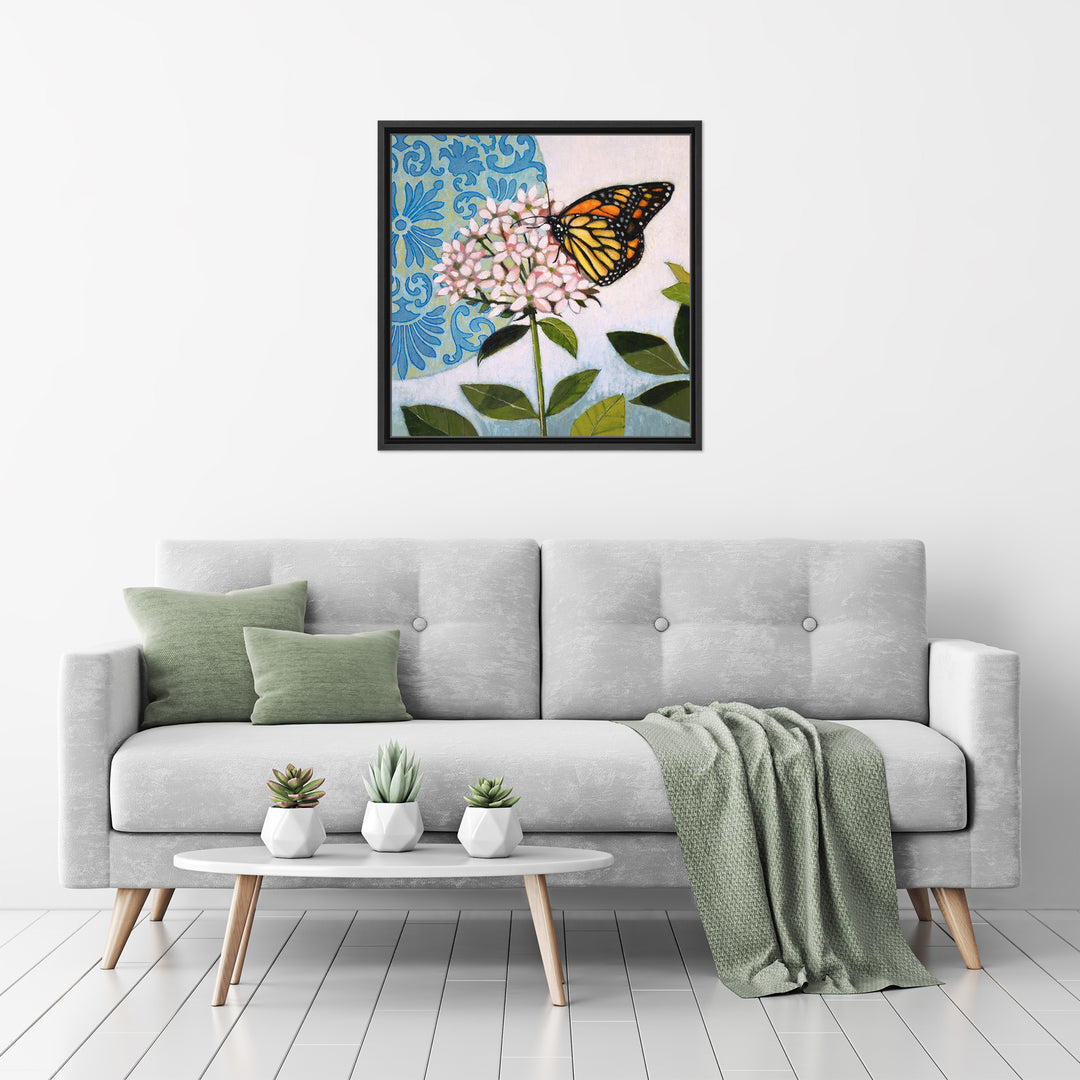 Flitter I Framed Canvas Wall Art