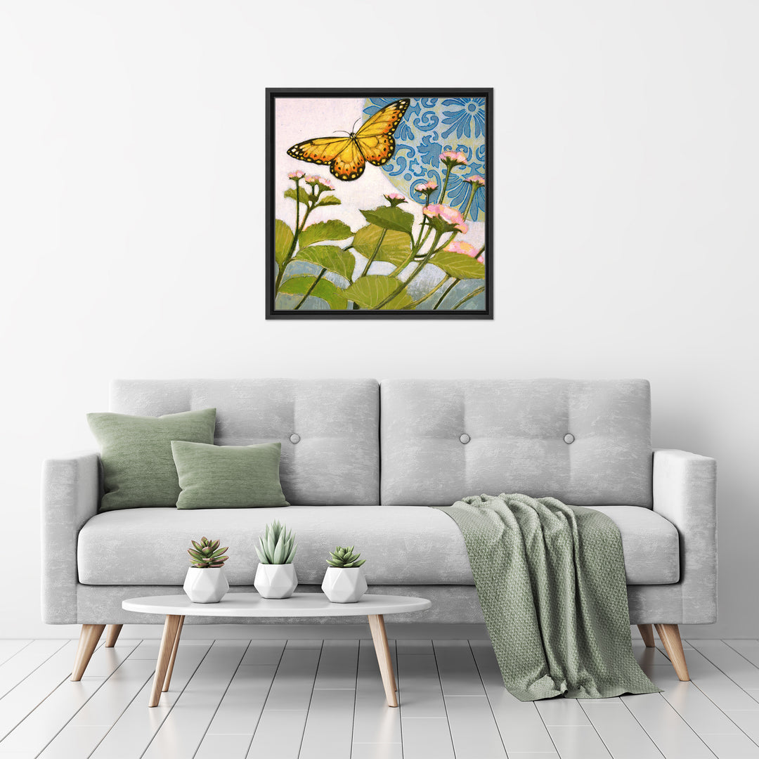 Flitter II Framed Canvas Wall Art