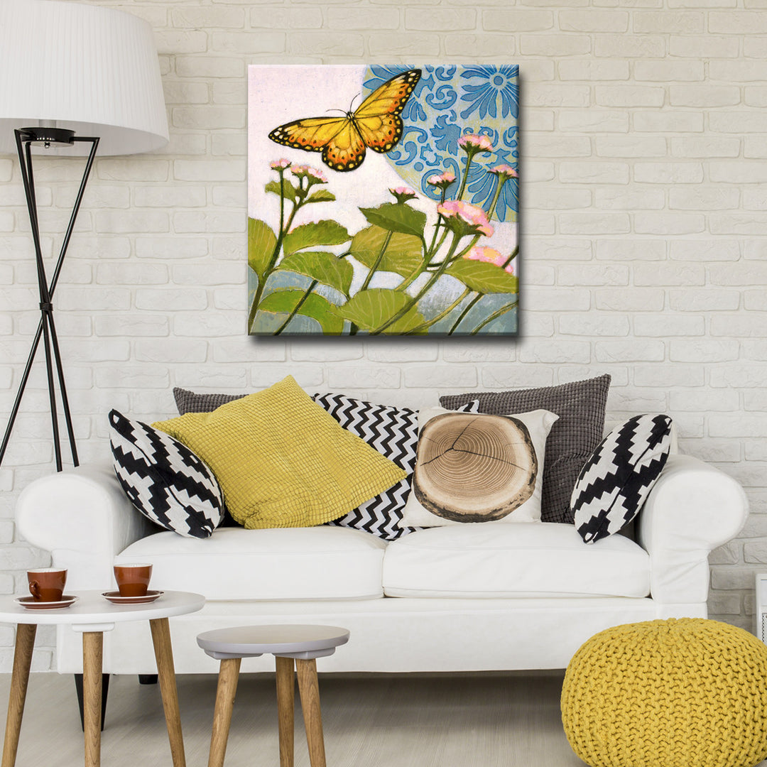 'Flitter II' Wrapped Canvas Wall Art